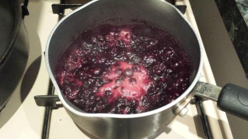 Blueberry Sauce made from my favourite recipe book Thug kitchen