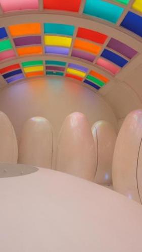 Egg like spaceship toilets